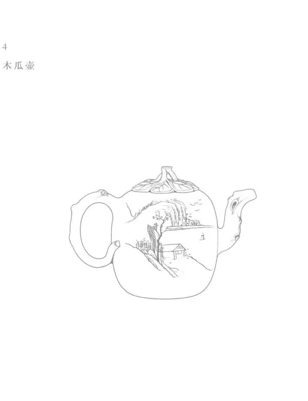 Book illustration of 木瓜壶