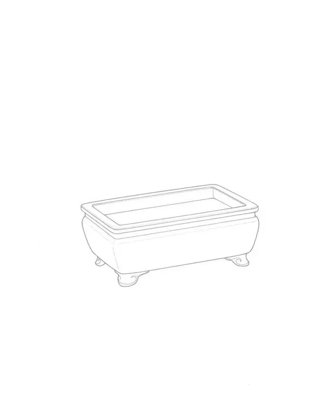 Book illustration of N/A - This is a flower pot (花盆), not a teapot